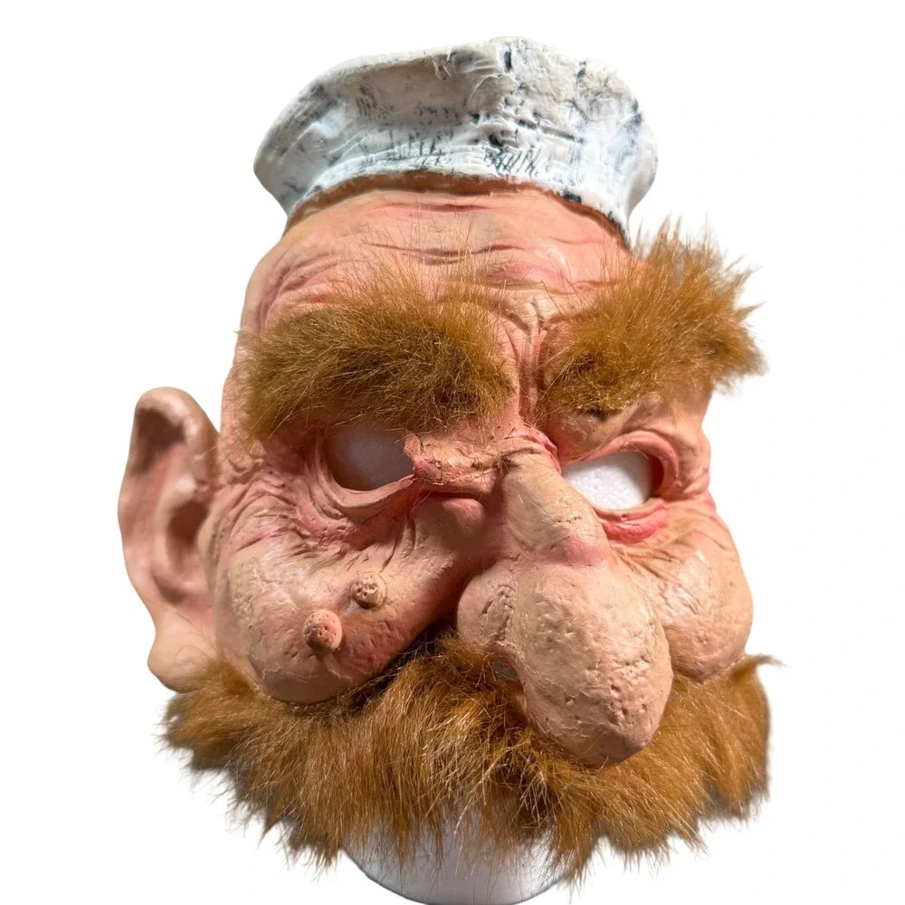 Paper Magic Group Old Sailor Sea Captain Mask Vintage Halloween Costume Creepy